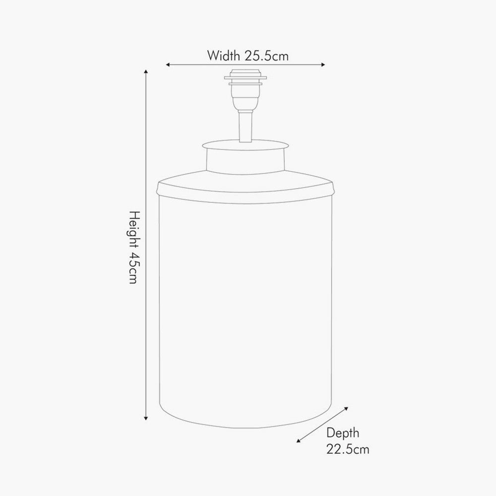 Deco Black Geo Art Deco Hand Painted Table Lamp - Base Only